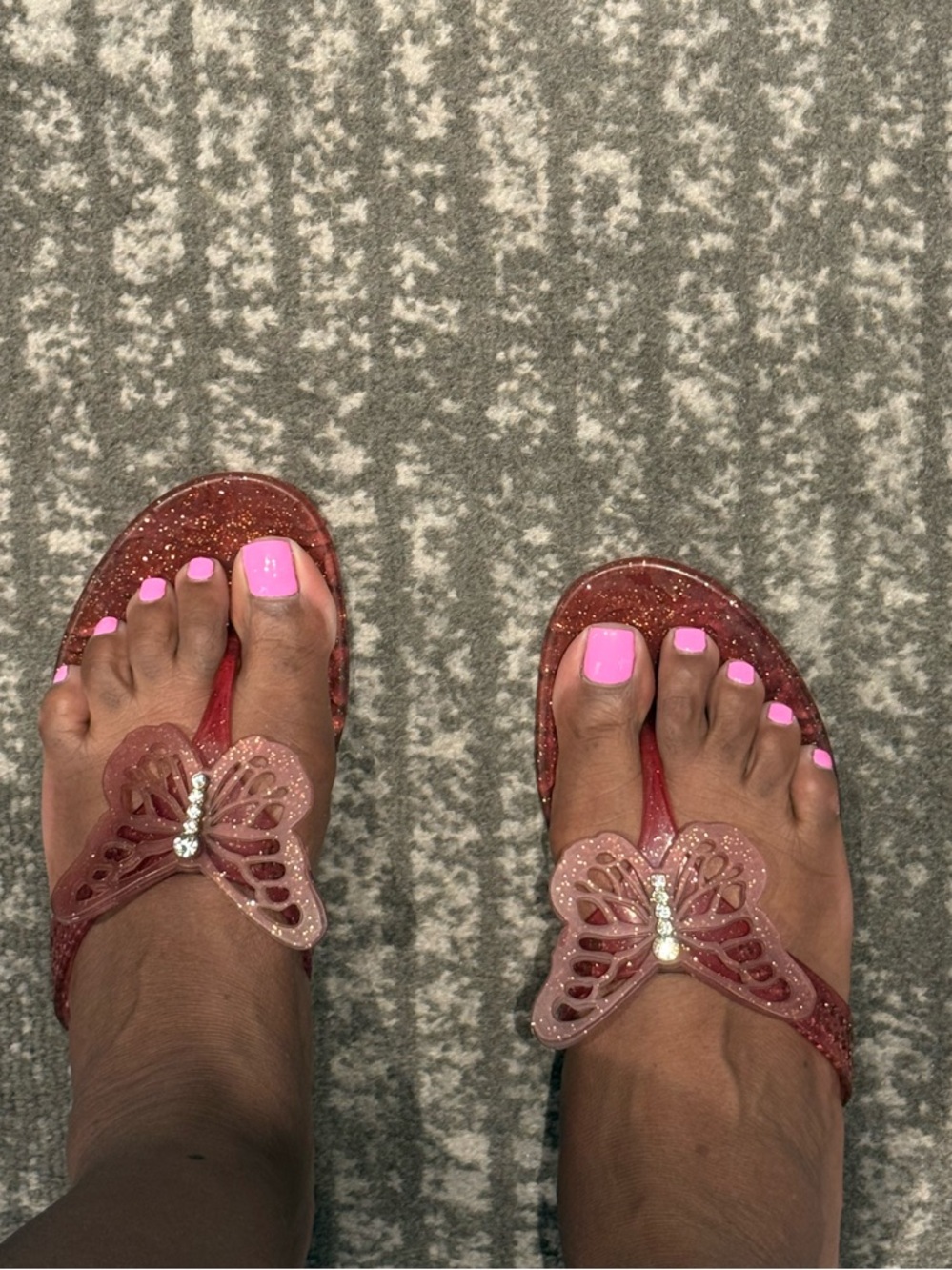 COACH Butterfly Embellished Sandals